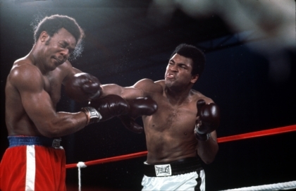 Muhammad Ali and George Forman boxing