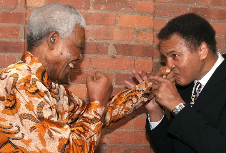Muhammad Ali and Nelson Mandela