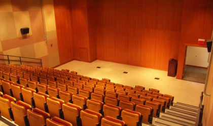 Auditorium with stadium-style seating