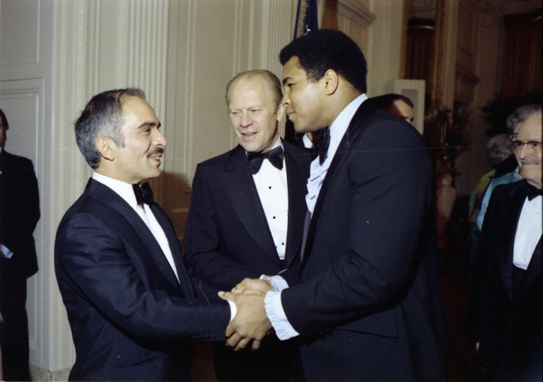 Ali with King Hussein of Jordan