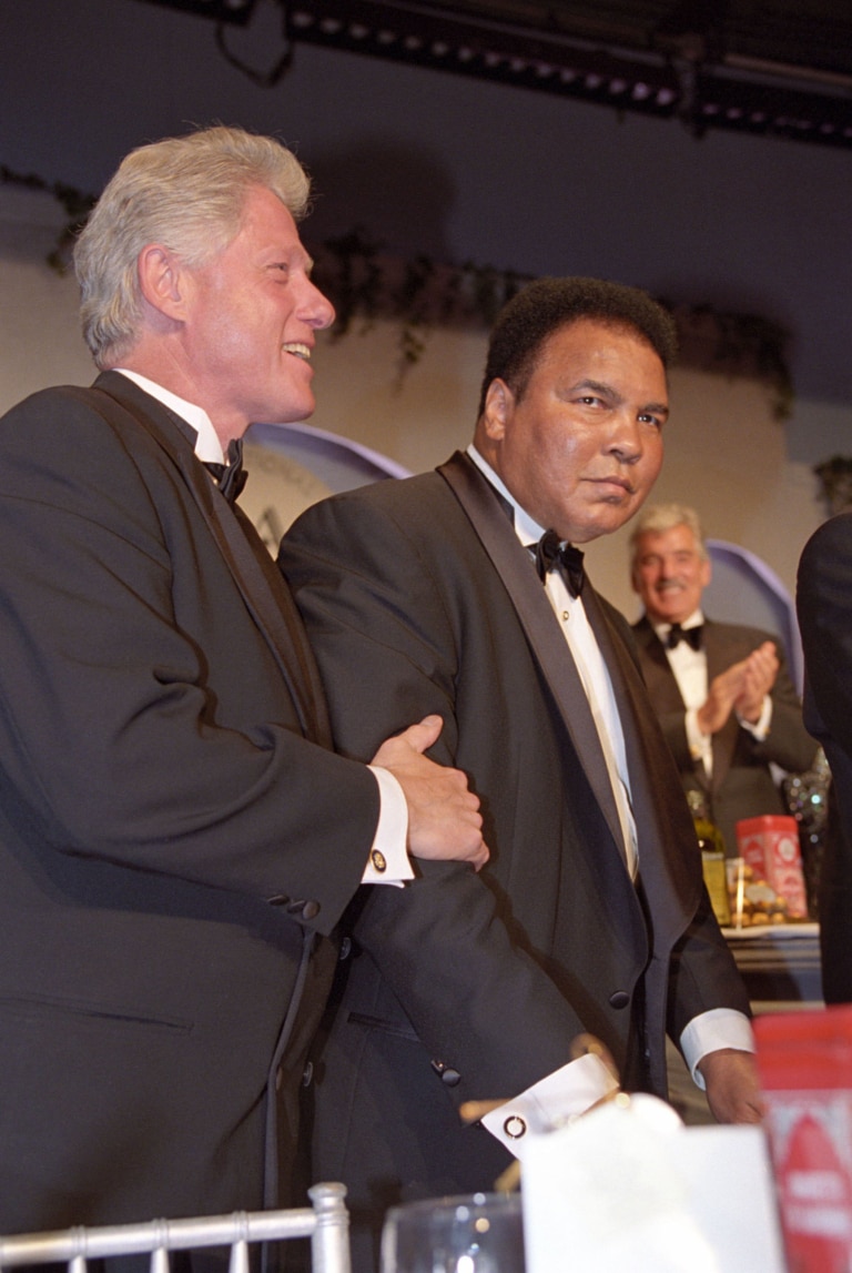 Muhammad Ali and U.S. President Bill Clinton