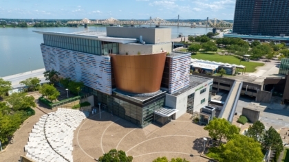 Aerial photo of the Muhammad Ali Center