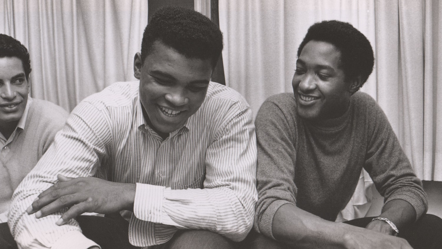 Muhammad Ali and Sam Cooke share a laugh