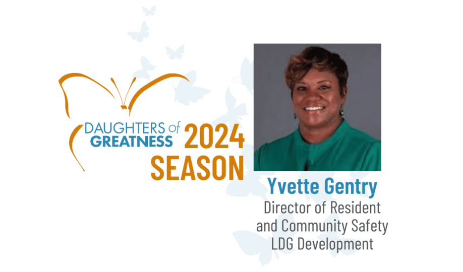 Daughters of Greatness - Yvette Gentry banner with picture