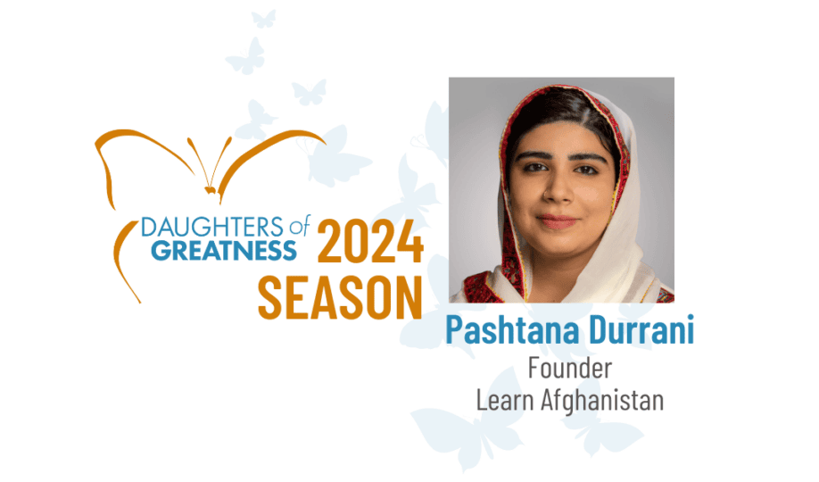 Daughters of Greatness - Pashtana Durrani banner with picture