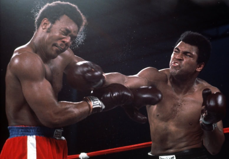 Muhammad Ali and George Forman boxing