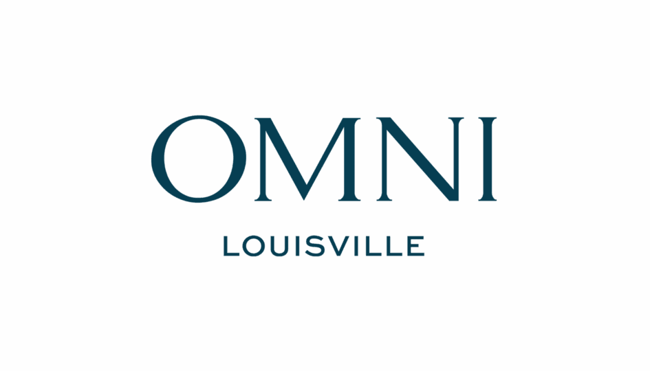 Omni Hotel wordmark logo in dark blue