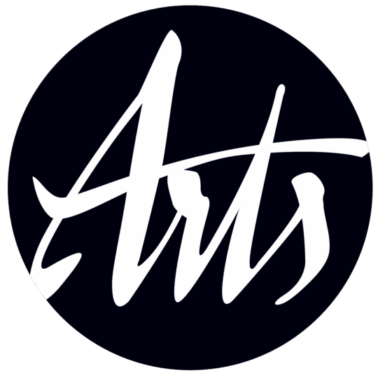 Logo image Black circle with