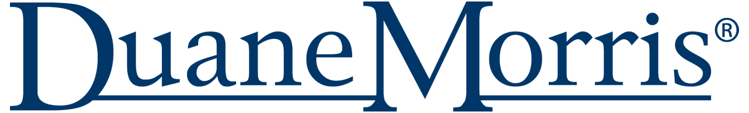 Duane Morris logo in blue